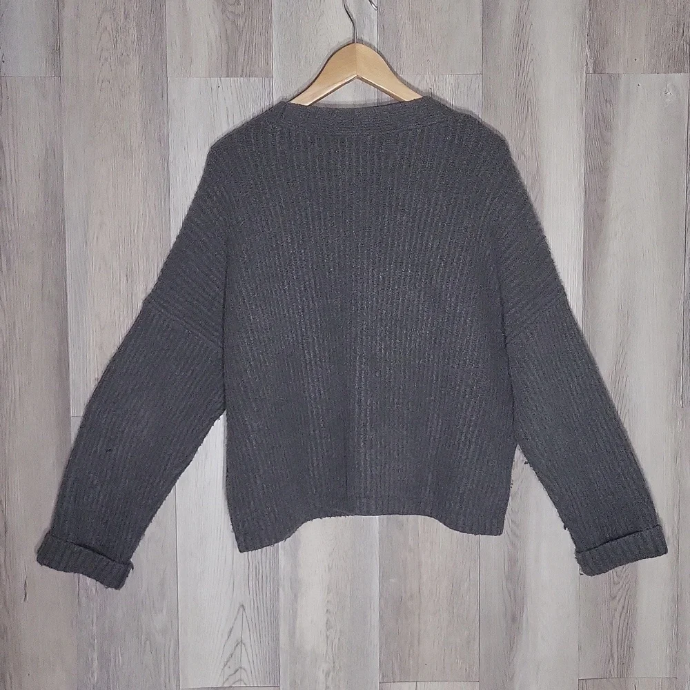 Abercrombie & Fitch‎ Womens M Wool Blend Sweater Cardigan Oversized Preppy